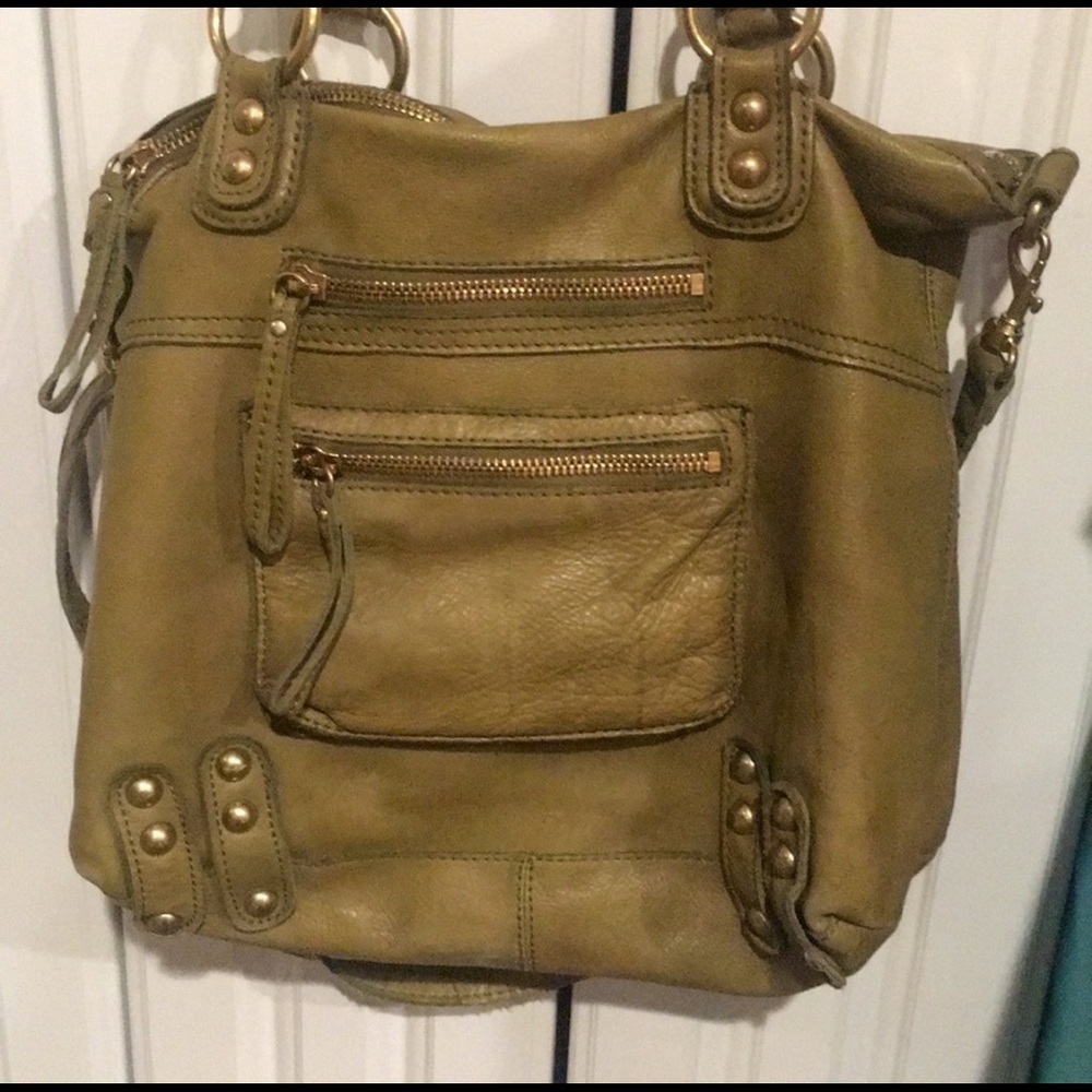 Linea Pelle army green Dylan bag